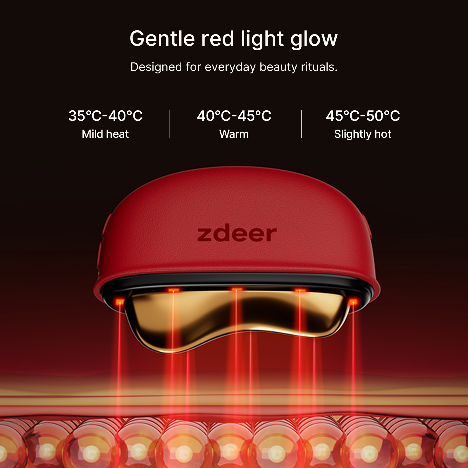 Power Tools Red - ZDEER GS5 Electric Heated Gua Sha