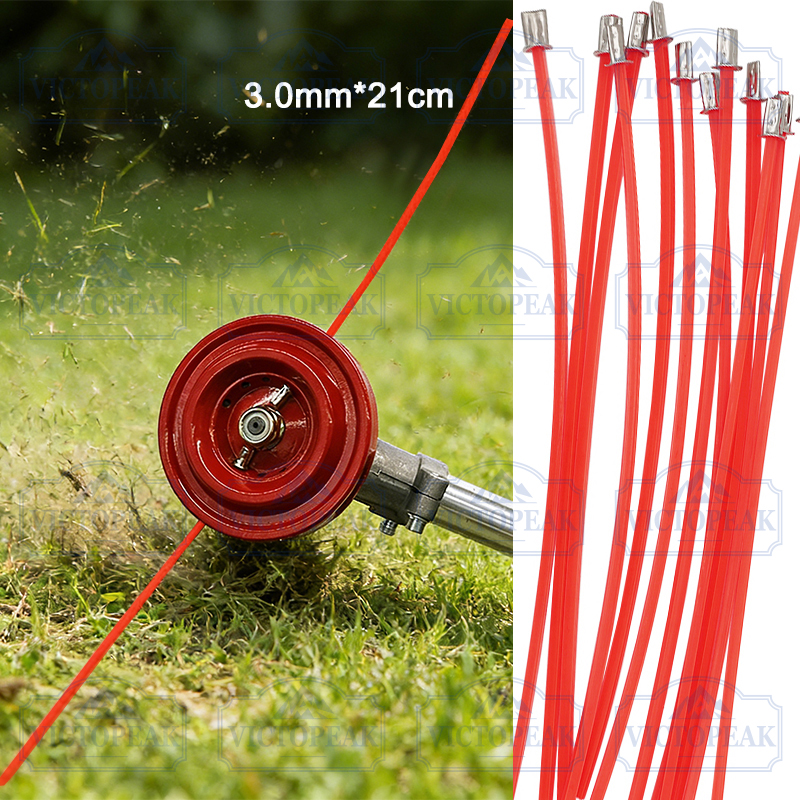 Power Tools Red - 12PCs Pre-cut Square Trimmer Line 3.0mm*21cm