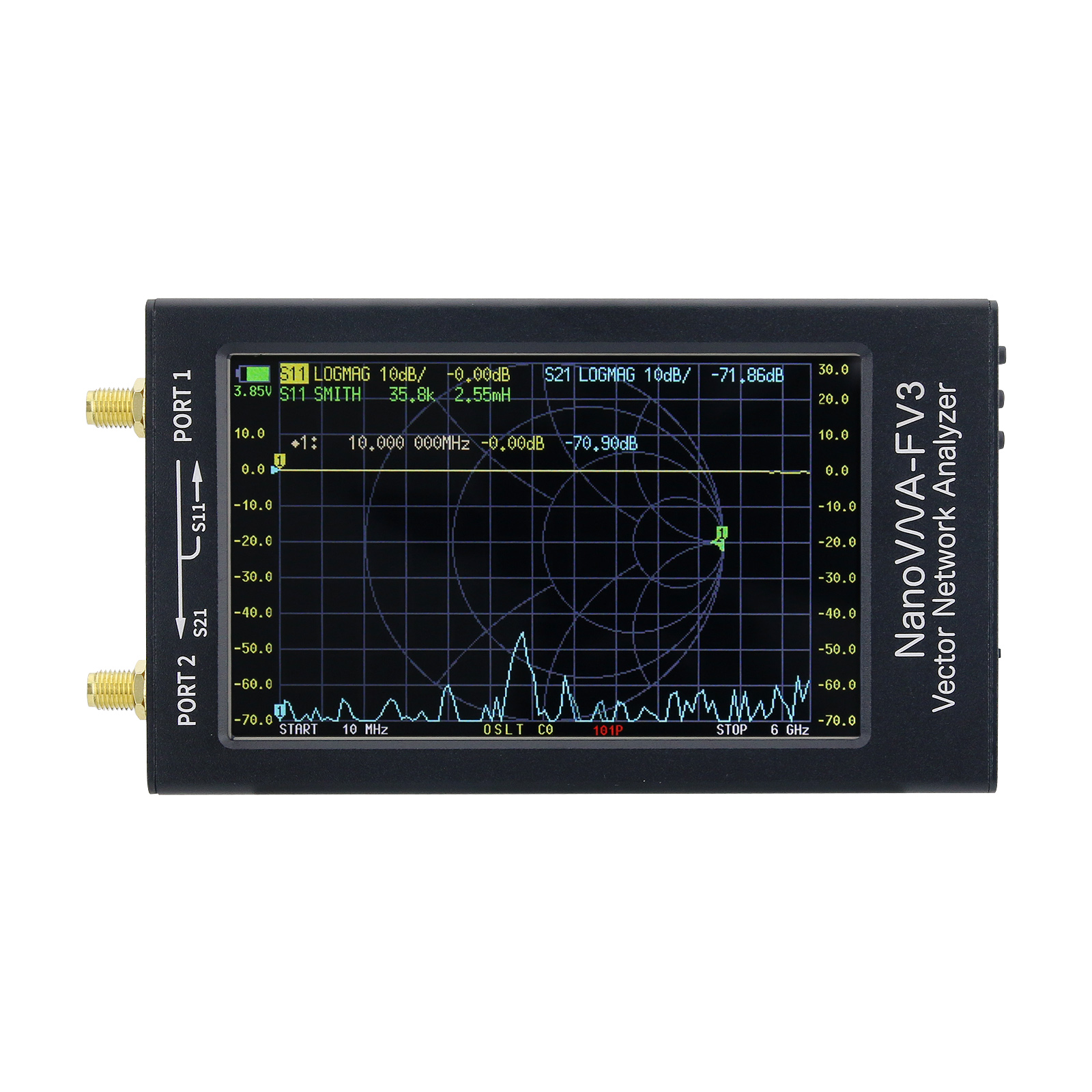 NanoVNA-F V3 1MHz-6GHz Portabl - Power Tools Vector ulasan dan harga