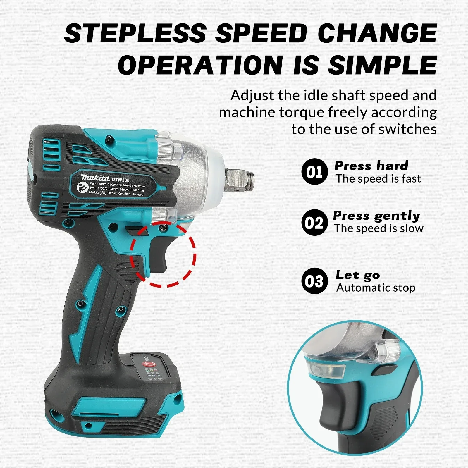 Brushless Makita DTW300 Batter - Power Tools Repairs ulasan dan harga