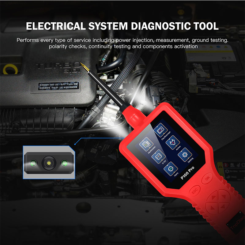 Newest Topdiag Power Probe P10 - Power Tools Red ulasan dan harga