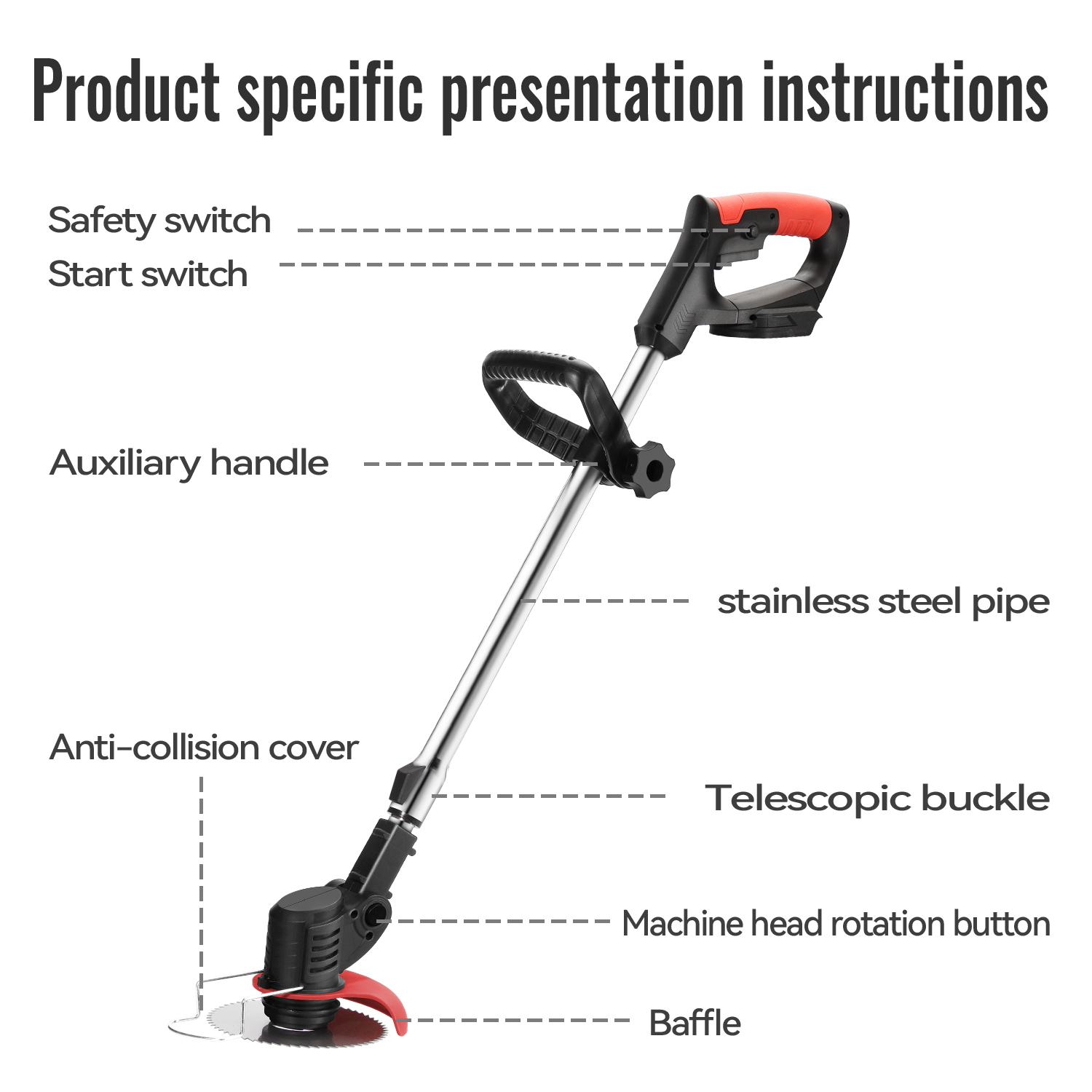 Lithium Electric Grass Trimmer - Power Tools Portable ulasan dan harga