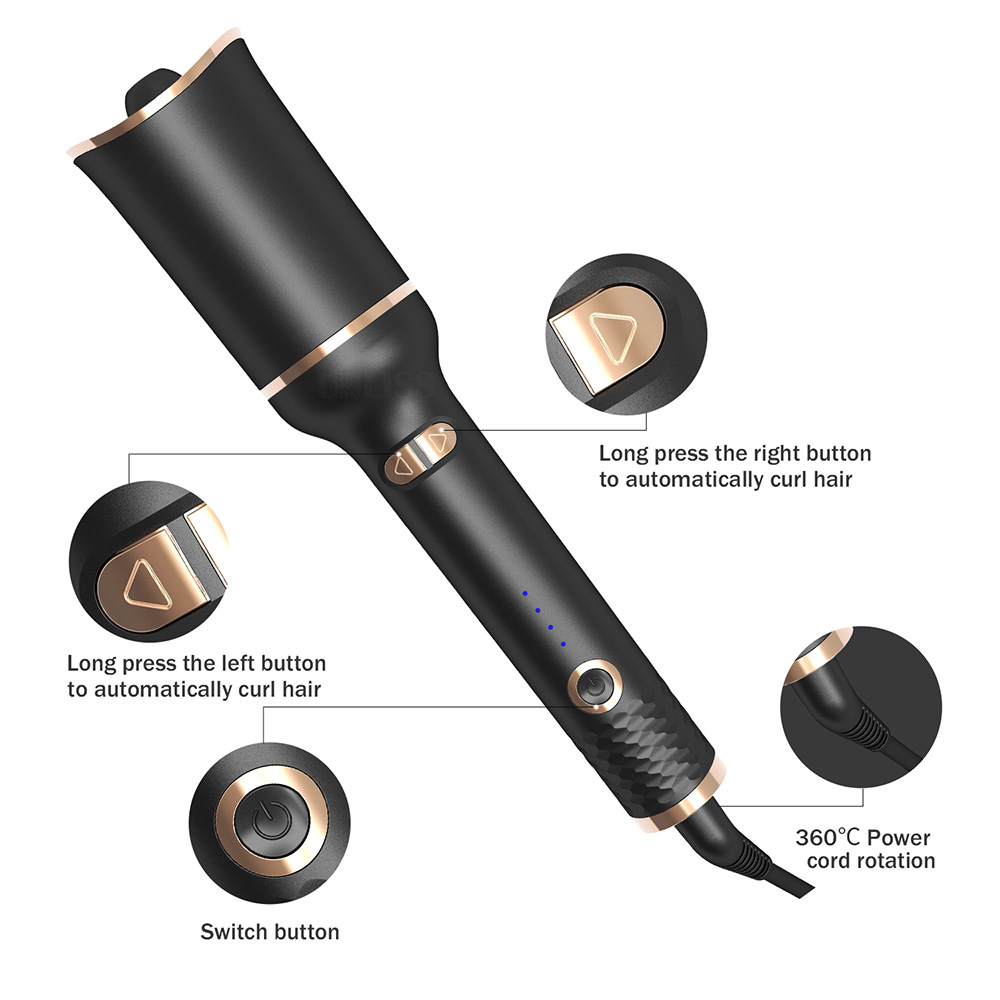 Auto Rotating Ceramic Hair Cur - Power Tools Voltage ulasan dan harga