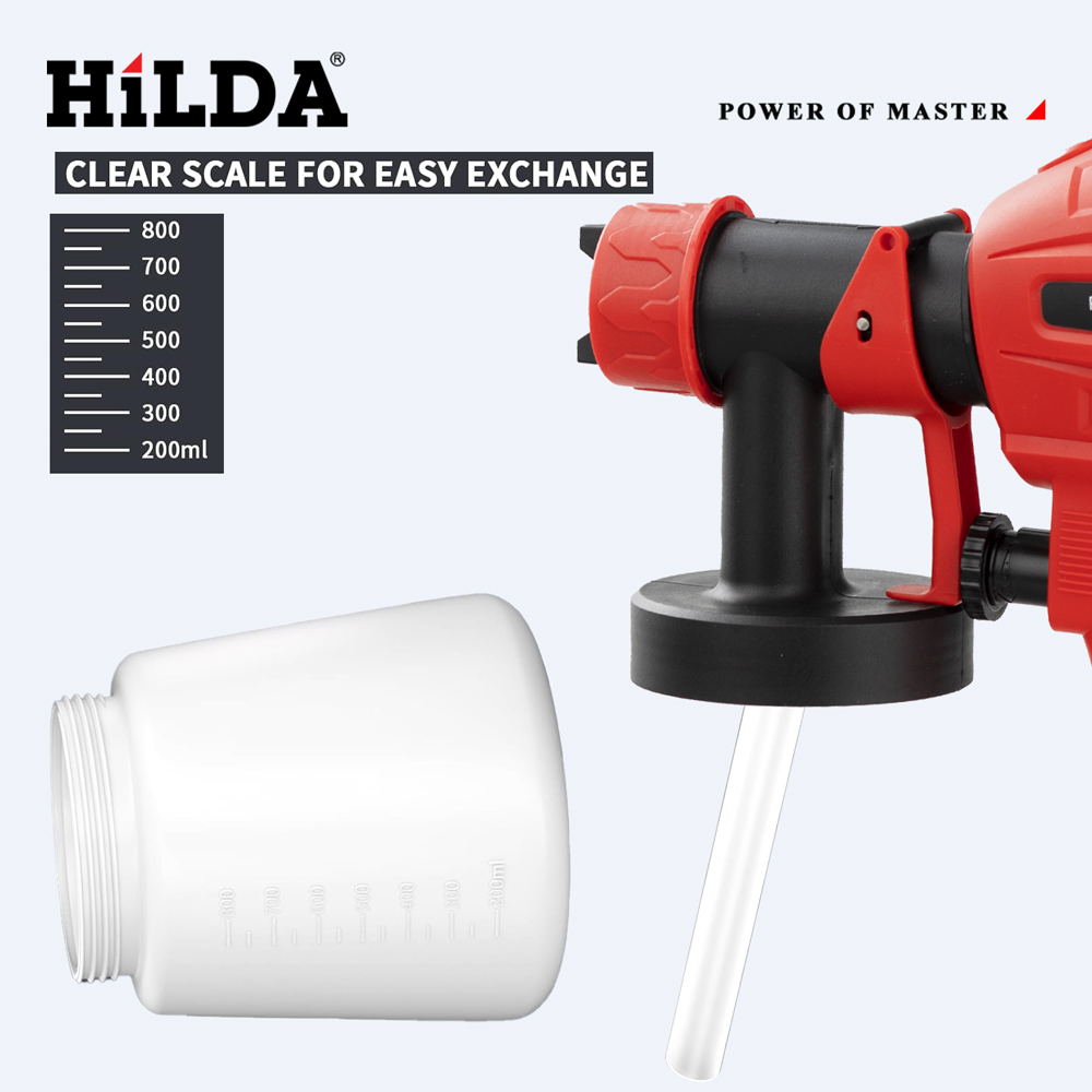 HILDA 800ML Electric Spray Gun - Power Tools Red ulasan dan harga