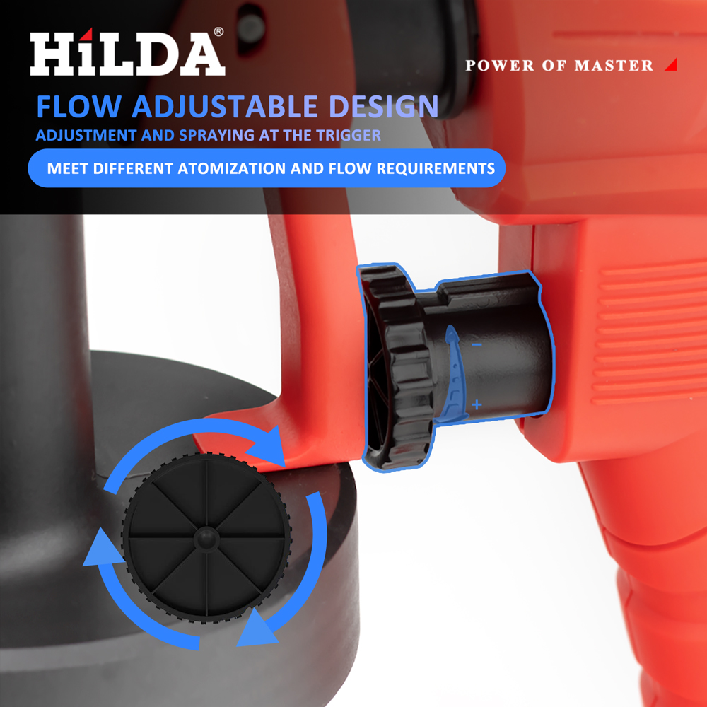 HILDA 800ML Electric Spray Gun - Power Tools Red ulasan dan harga