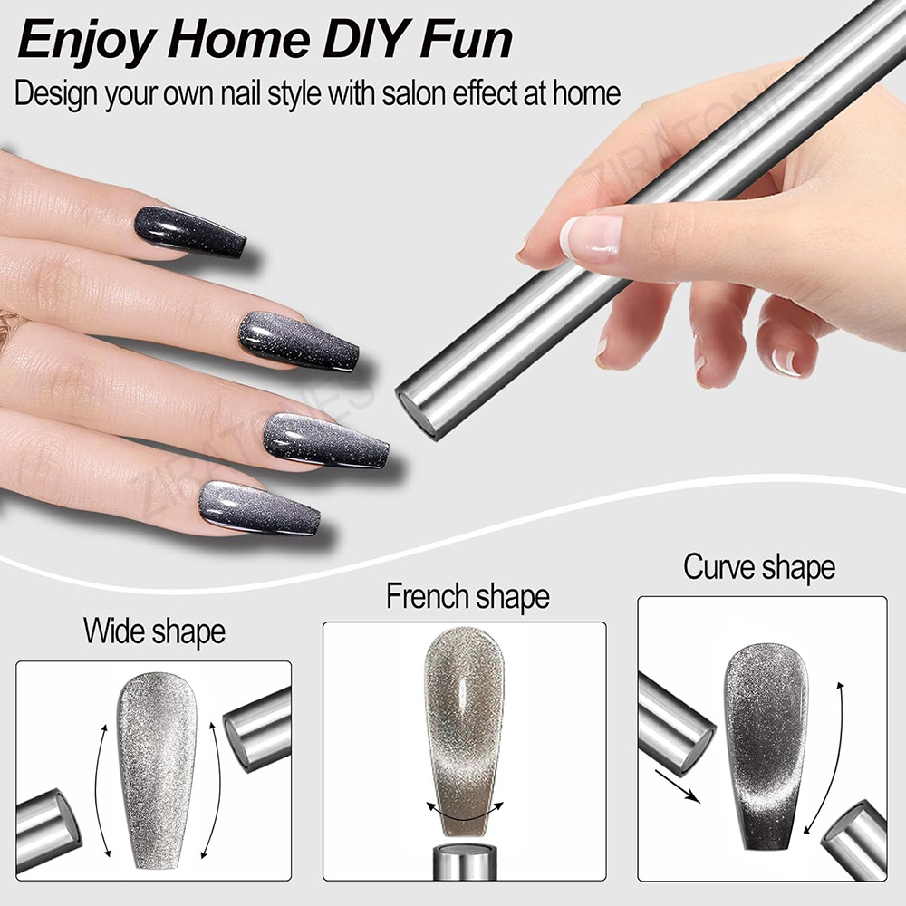 Cat's Eye Glass Bead Nail Art  - Power Tools Used ulasan dan harga