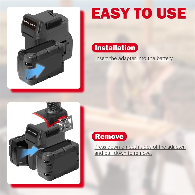 2 in 1 Battery Adapter for Mil - Power Tools Red ulasan dan harga