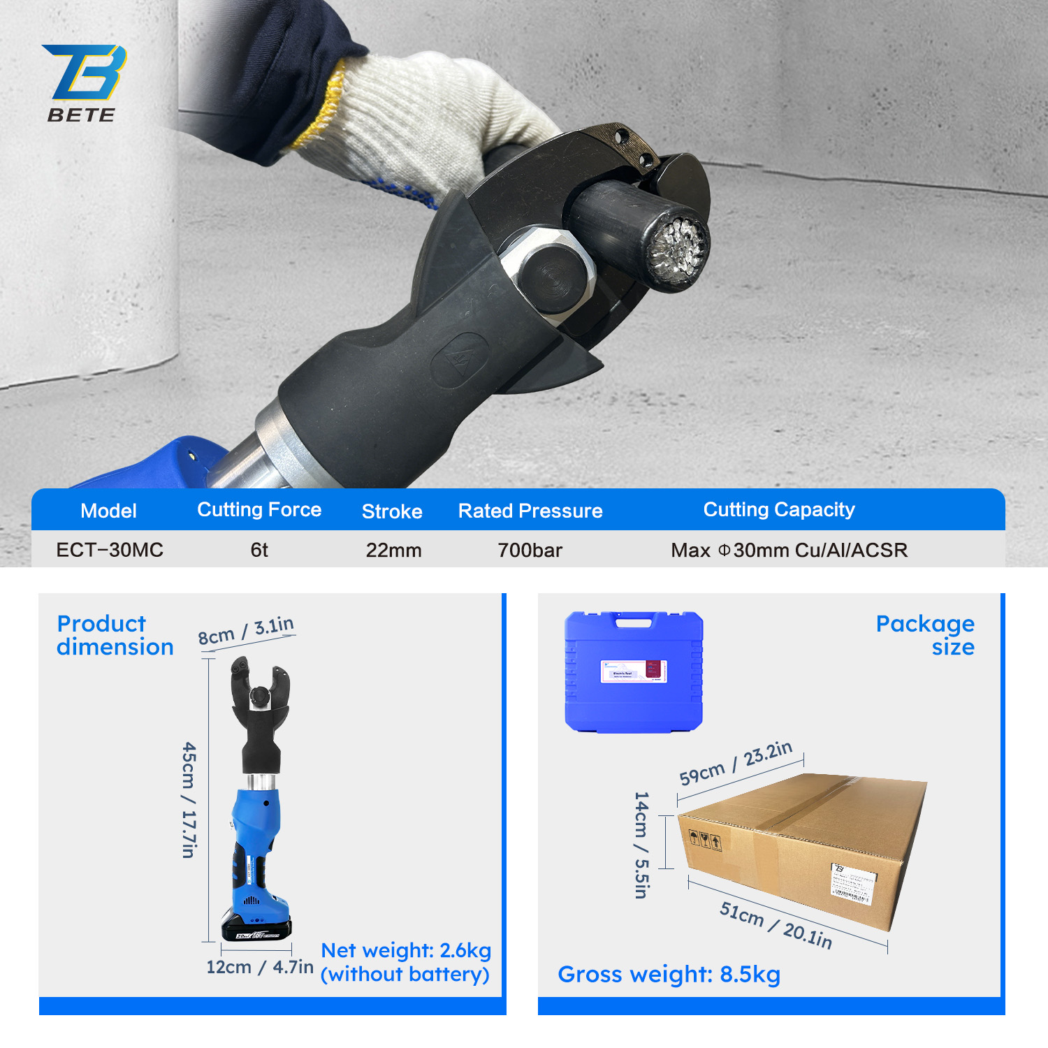 ECT-30MC Mini 6T Stoke 22MM Mi - Power Tools Hydraulic ulasan dan harga