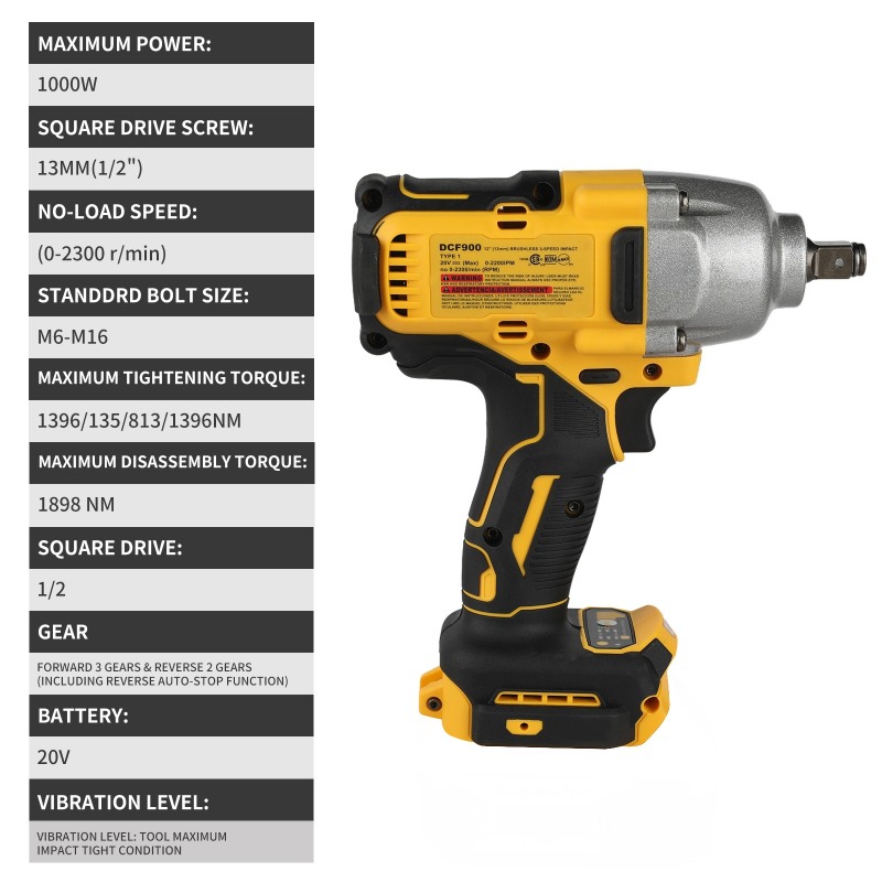 Brushless Cordless Impact Wren - Power Tools Impact Wrench ulasan dan harga