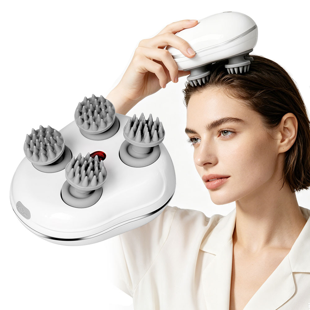 Head Scalp Massager with 4 Kne - Power Tools Red ulasan dan harga