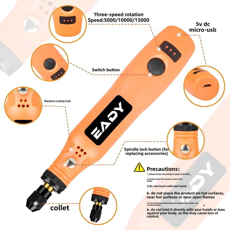 USB Cordless Rotary Tool Kit – - Power Tools Jobs ulasan dan harga