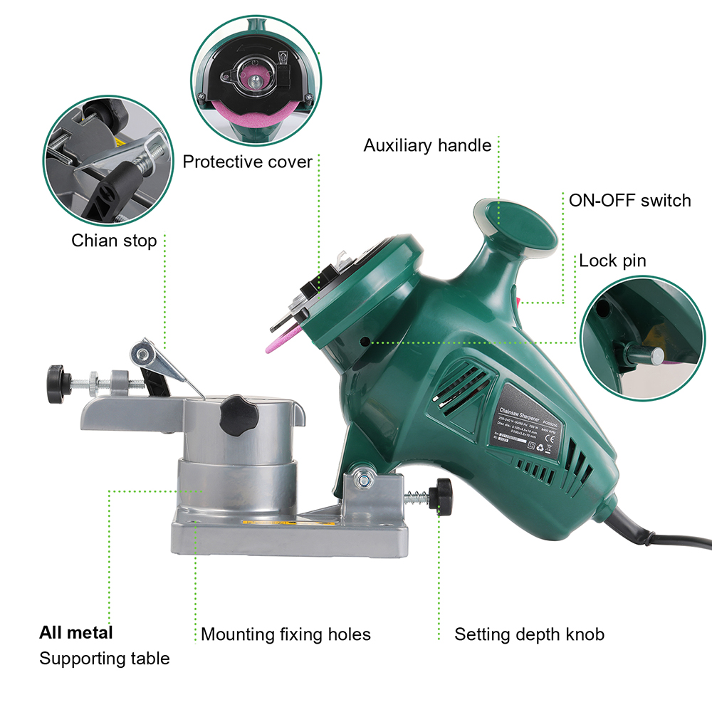 POSENPRO 250W ChainSaw Sharpen - Power Tools Used ulasan dan harga