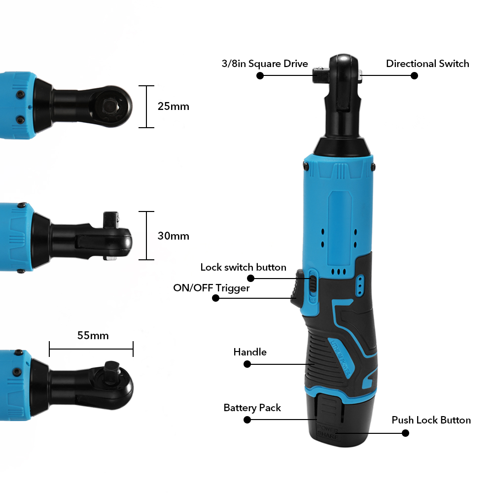12V Rechargeable 3/8 Inch Ratc - Power Tools Portable ulasan dan harga