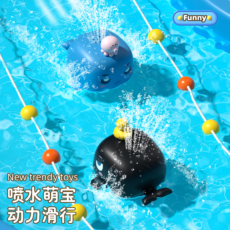 Electric Water Spray Whale Toy - Power Tools Kids ulasan dan harga