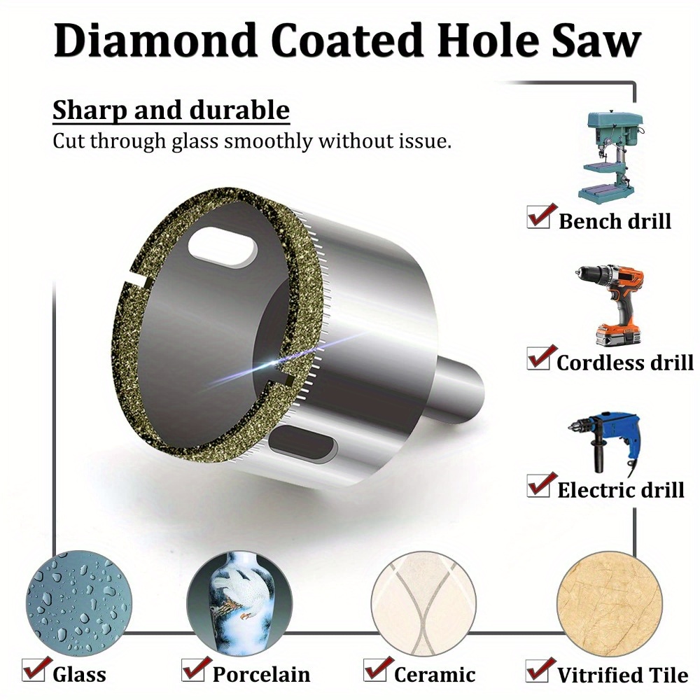 10 Piece Diamond Coated Drill  - Power Tools Used ulasan dan harga