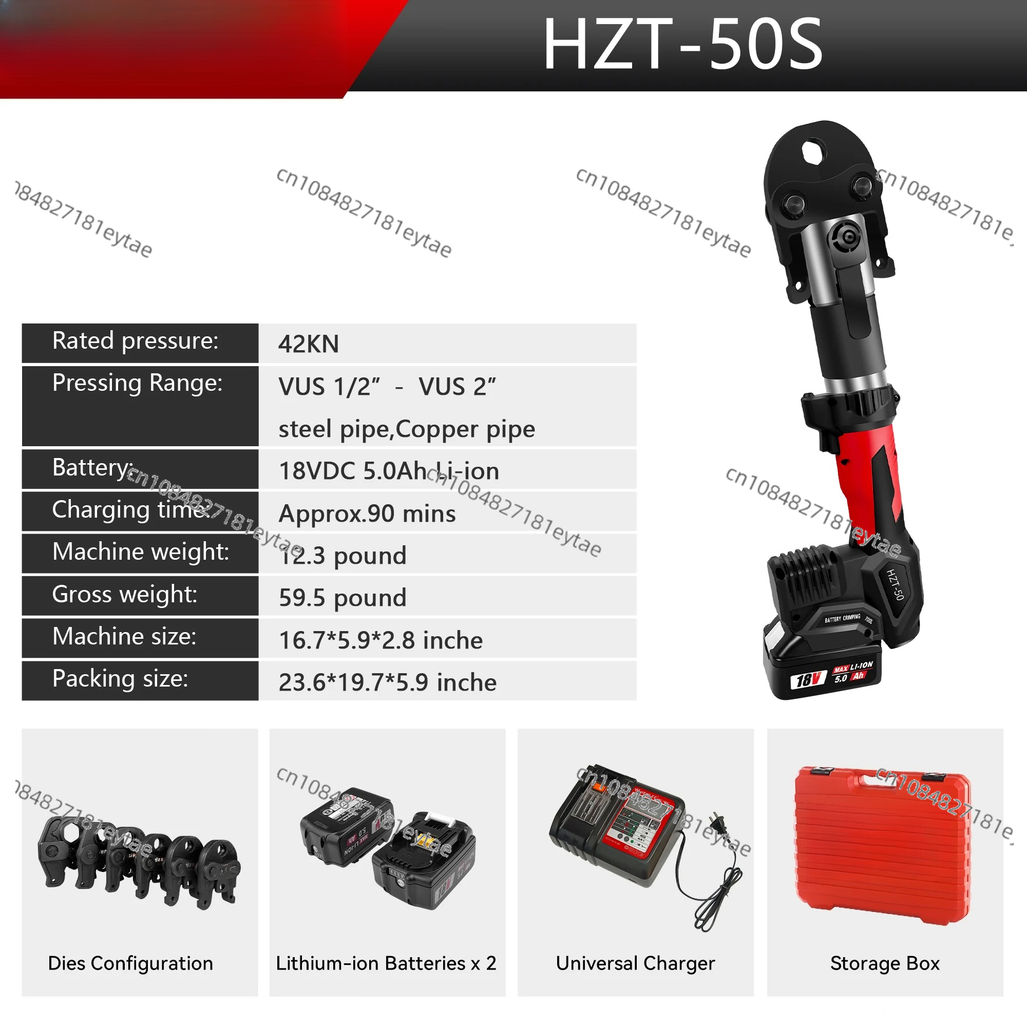 HZT-50 Rechargeable Battery Po - Power Tools Hydraulic ulasan dan harga