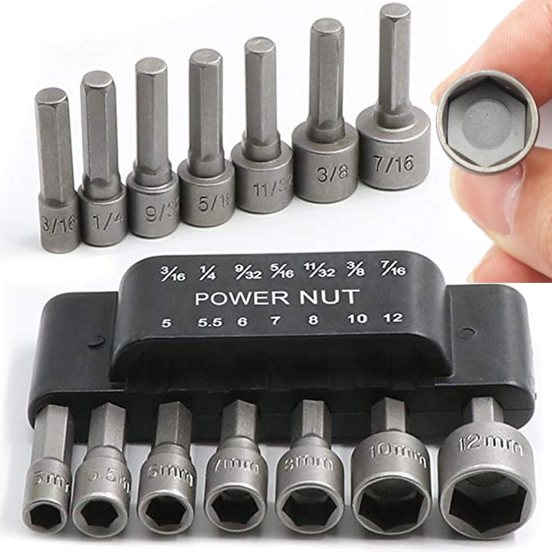 9/14pcs Hex Shank Power Nut Dr - Einhell Power X Tools ulasan dan harga